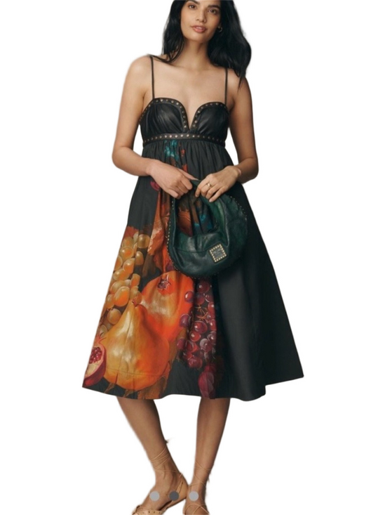 Anthropologie Dresses & Skirts - Anthropologie Maeve Twofer Faux Leather Babydoll Dress XS evening home coming